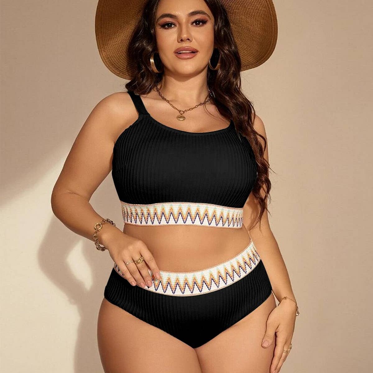 PLUS SIZE BIKINI SWIMSUIT_CWMW0224