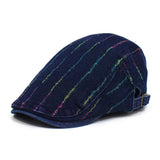 2024 NEW COLOR STRIPED FORWARD CAP BERET_CWAB2923