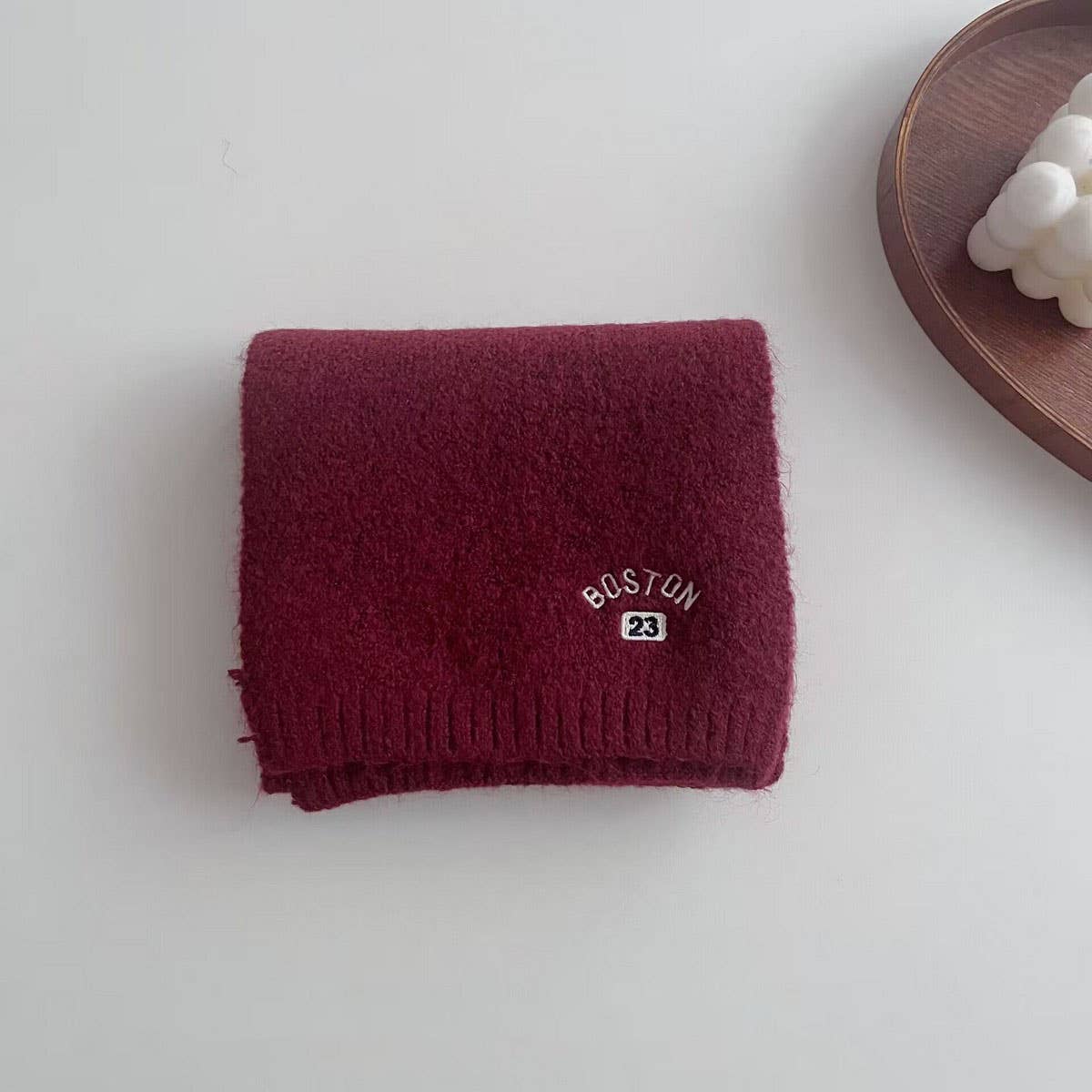 EMBROIDERED WOOL SCARF FOR KIDS WINTER WARMTH_CWASC2107