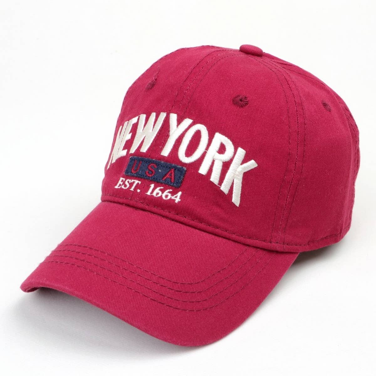 SOFT TOP BASEBALL CAP EMBROIDERED LETTER SUN HAT CWAH1535