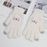 CUTE VELVET COLD PROOF TOUCH SCREEN CYCLING GLOVES_CWAG0181