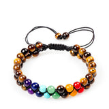 Tiger Eye Colorful Frosted Stone Bracelet_Cwasc0702