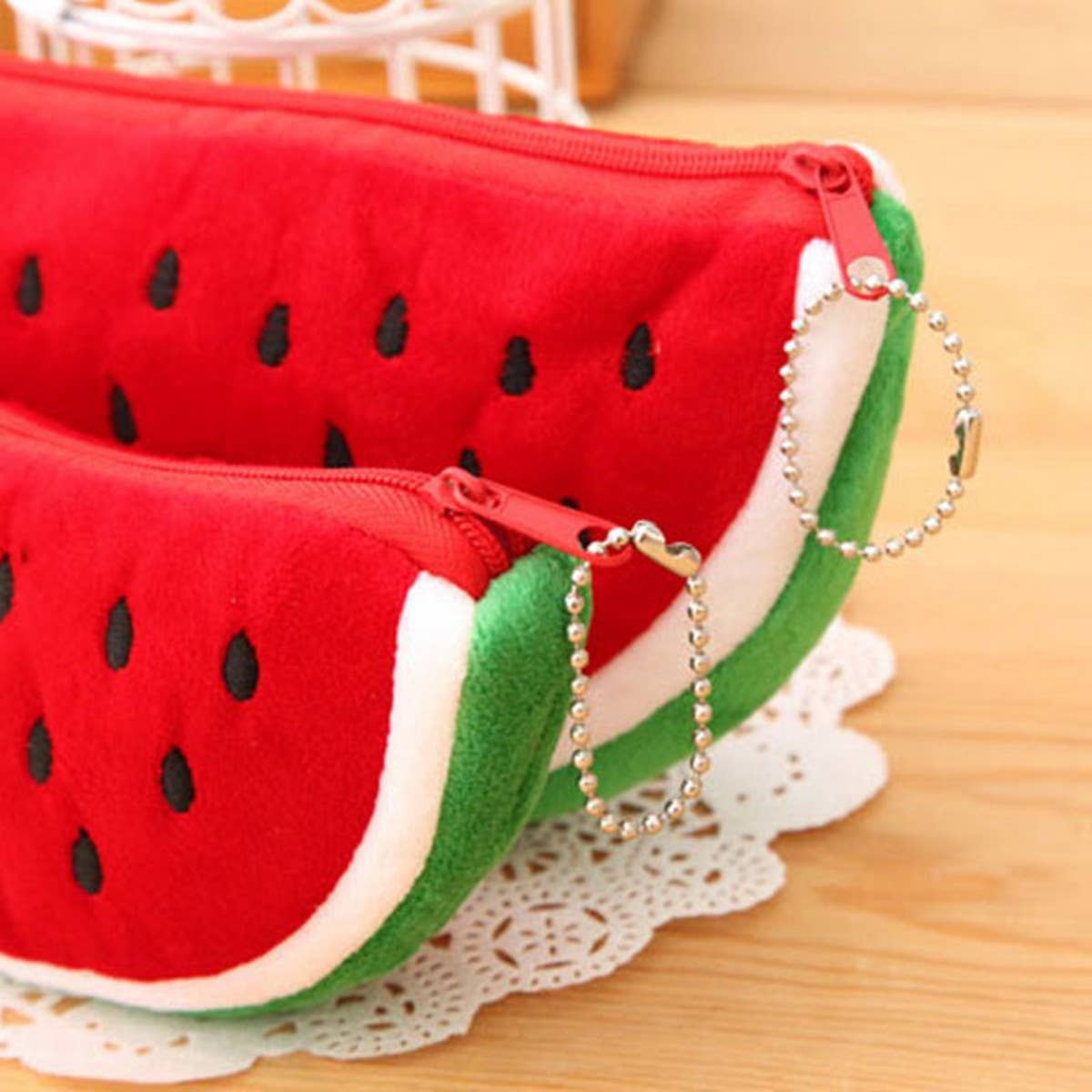 FRUIT WATERMELON SHAPED LARGE PENCIL CASE_CWMM1983