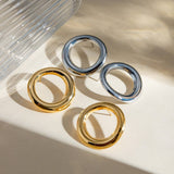 SIMPLE SQUARE ROUND IRREGULAR HOLLOW EARRINGS_CWAJE1780