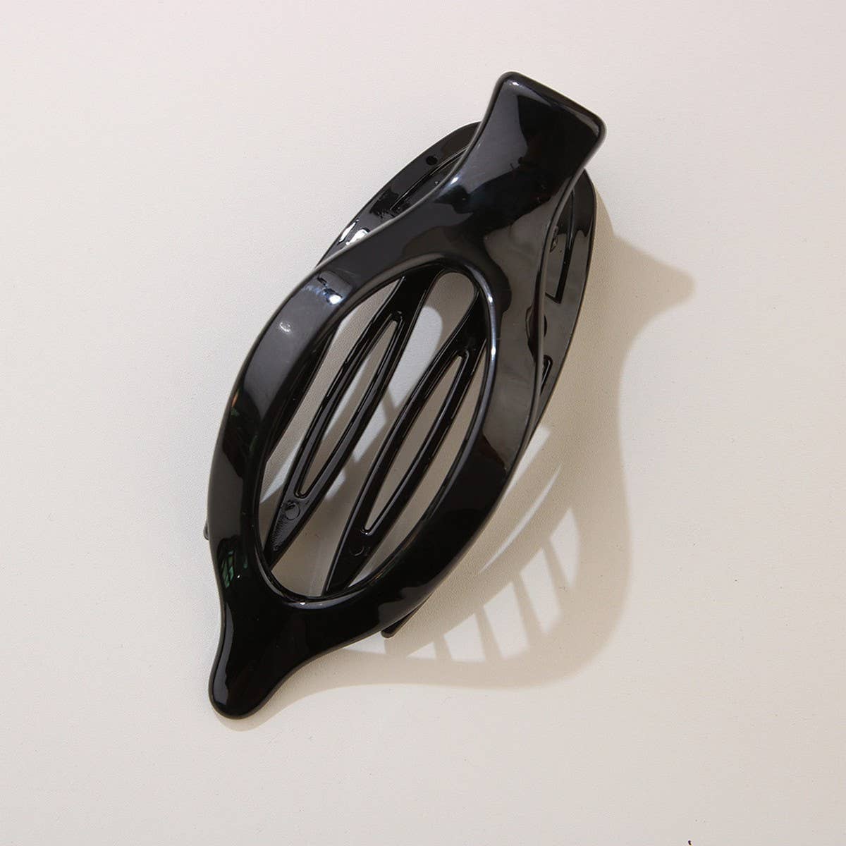 Glossy Matte Oval Hair Clip-Large Duckbill Style_Cwaha07479
