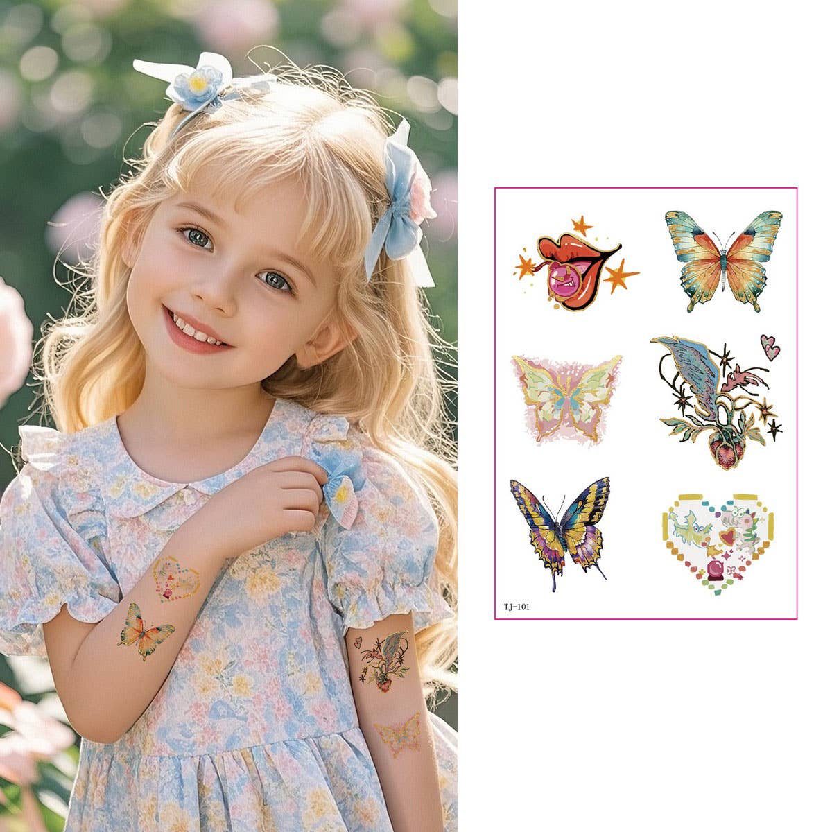 GOLD FOIL TATTOO STICKERS FOR GIRLS CHIC CLASSY_CWMM8366