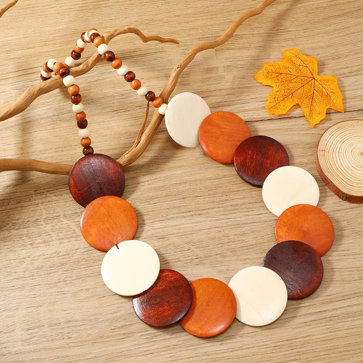 RETRO ETHNIC STYLE HAND WOVEN BEADED NECKLACE_CWMM4441