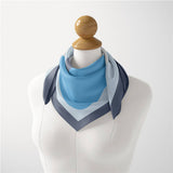 GEOMETRIC PRINT REVERSIBLE SATIN SCARF FOR SUMMER_CWASC0655