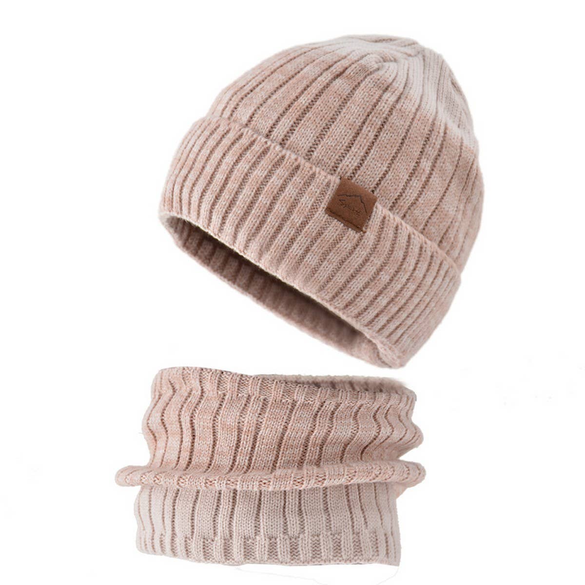 THICKENED FLEECE WARM HAT AND SCARF SET_CWASC1131
