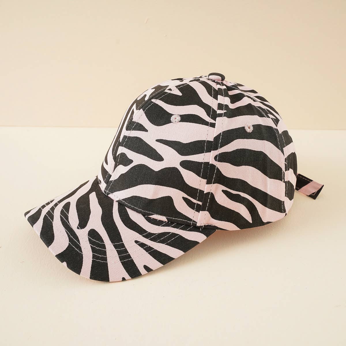 Zebra Print Baseball Hat Summer Sun Hat Cwah1401