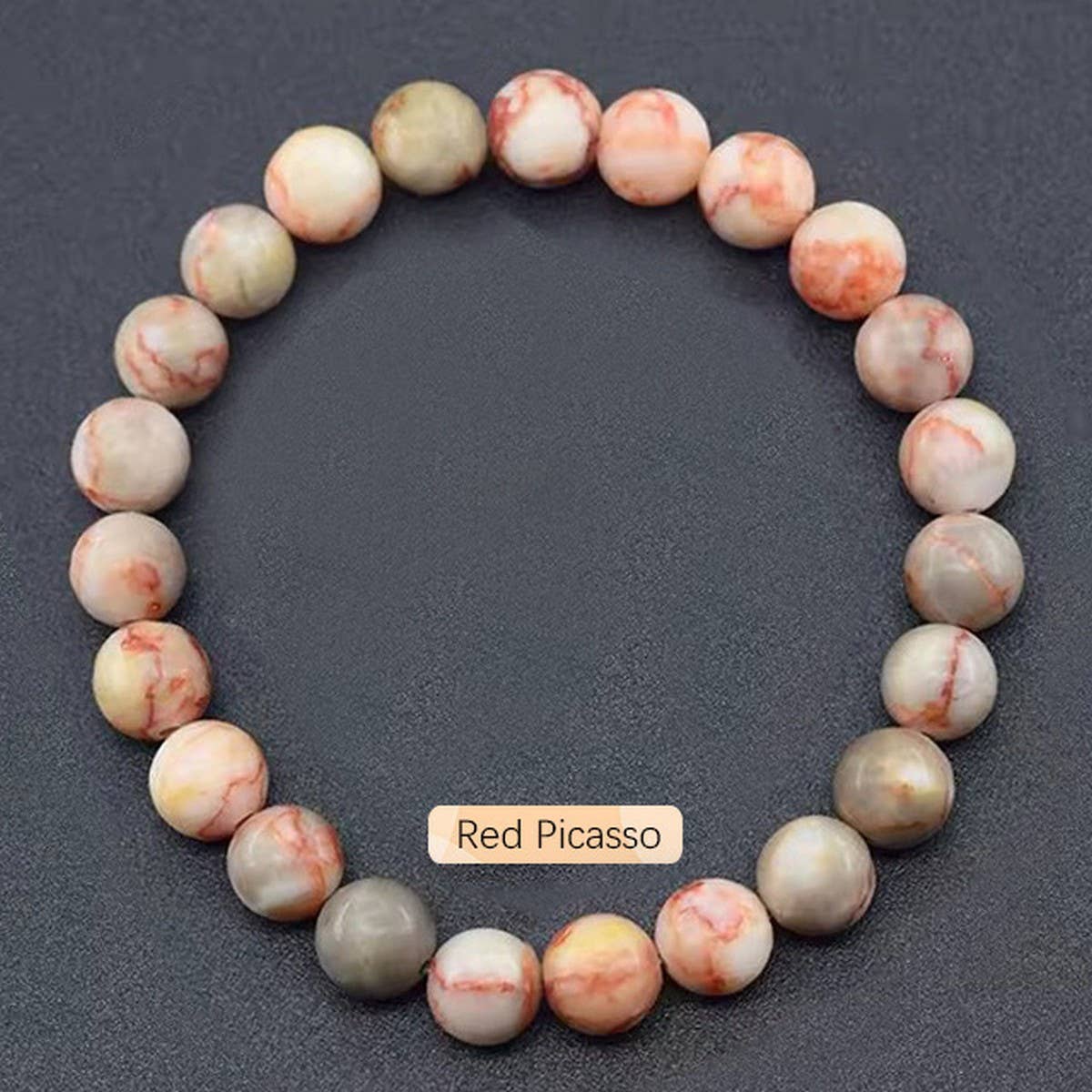 Crystal Natural Stone Beaded Bracelet Unisex_Cwmm11267