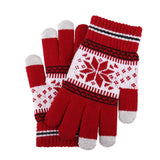 ADULT FASHION SNOWFLAKE KNITTED WARM GLOVES_CWAG0225