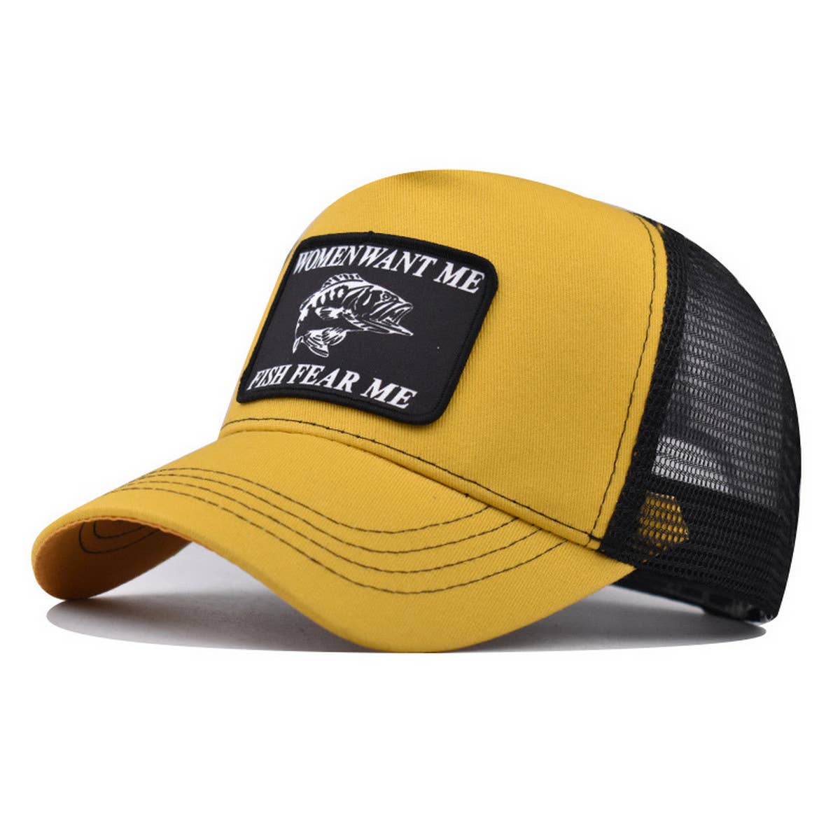 ANIMAL EMBROIDERED BREATHABLE MESH TRUCKER HAT_CWAH1359