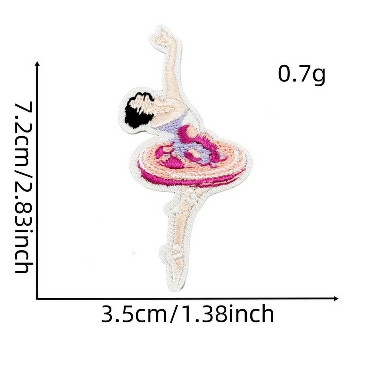 CUTE SOLID COLOR CARTOON BOW EMBROIDERED PATCH_CWMM4027