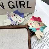 CUTE ANGEL ACETATE CLAW CLIP SWEET DOPAMINE STYLE_CWAHA5897