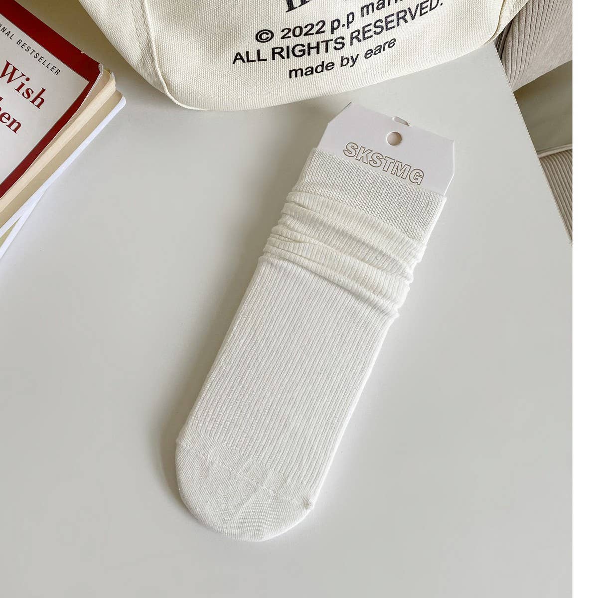 Women Solid Color Straight Socks Joker Socks_Cwms0287