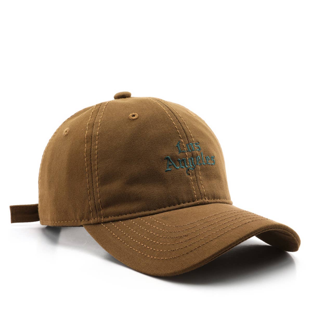 SOFT TOP VINTAGE LETTER EMBROIDERED PEAKED CAP_CWAH1284