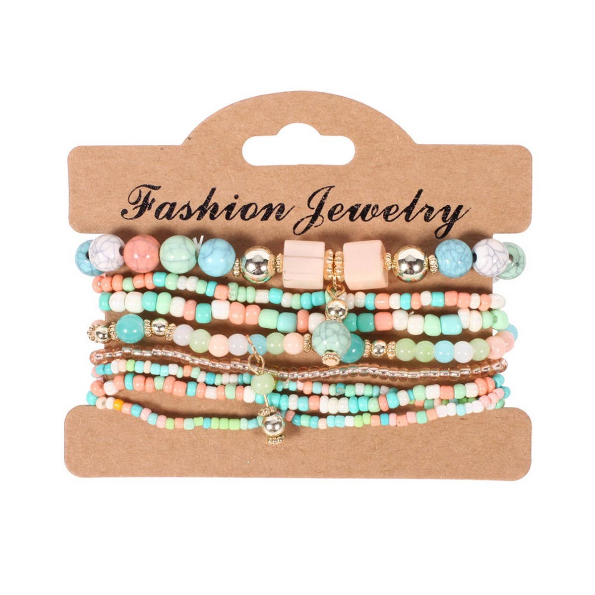 Cwmm10436_Boho Beaded Handmade Bracelet Set 8Pcs Women