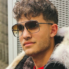 SQUARE FRAME SUNGLASSES METAL FRAMELESS SUNGLASSES_CWASG0561