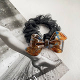 Women Gentle Lace Bow Hair Tie_Cwaha0806