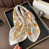 SILK FLORAL SQUARE SCARF 53CM NECK WRAP_CWASC0624