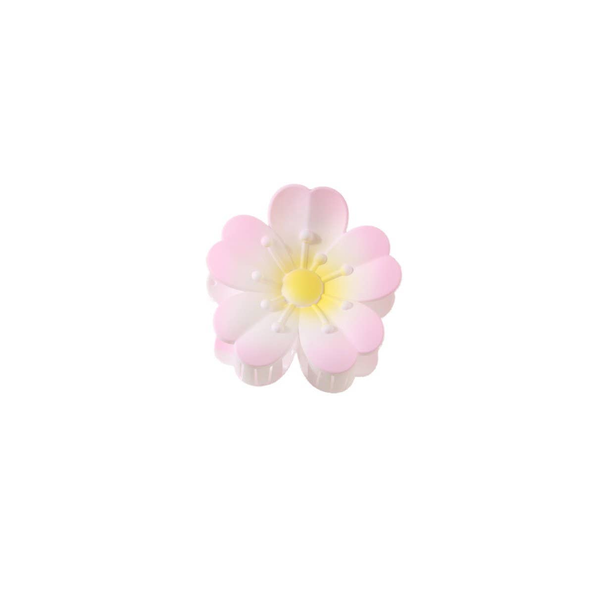 FLOWER GRADIENT HEART PETAL HAIR CLAW CLIPS_CWMM4991