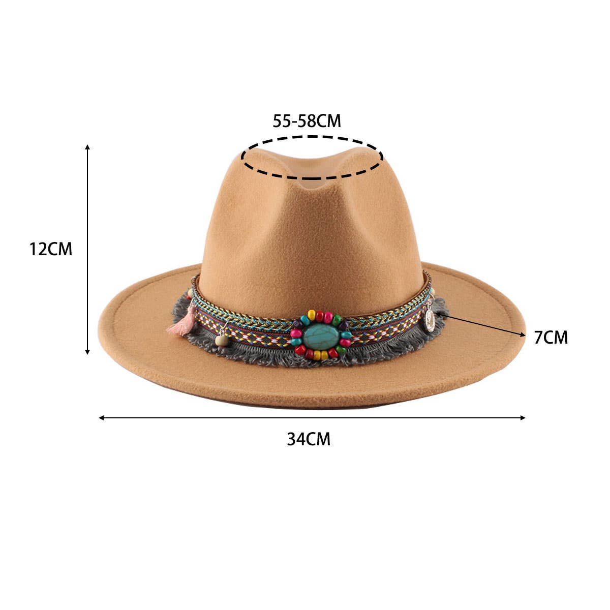 Women Retro Warm Felt Hat Jazz Hat_Cwah0753