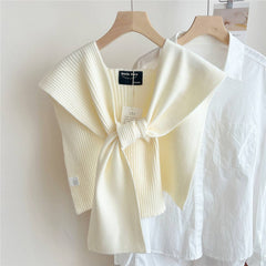 Cwasc2383_Knitted Shawl Knotted Shirt Women'S Scarf