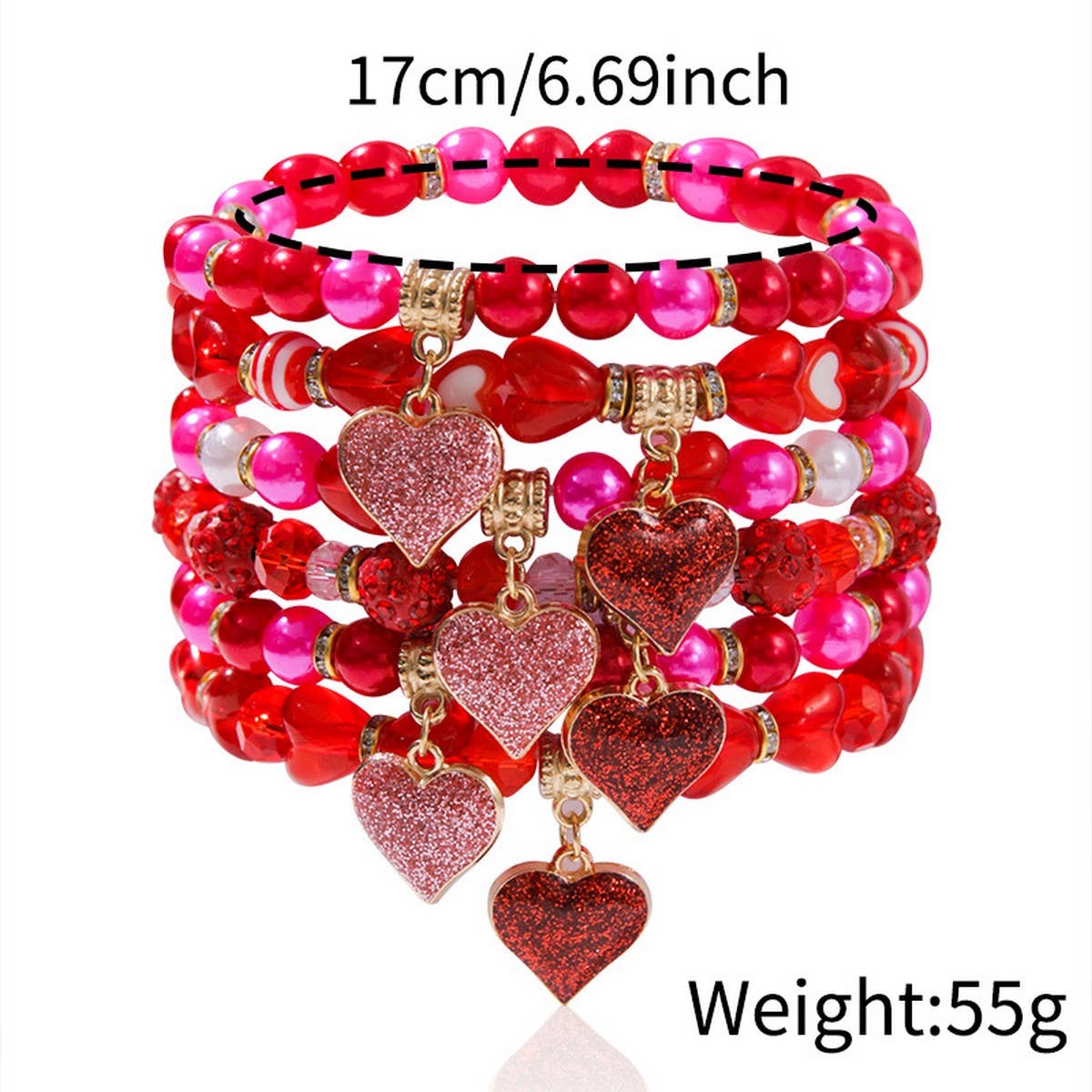 LOVE LOVE LOVE FRIENDSHIP GIFT HANDMADE BRACELET_CWMM3510