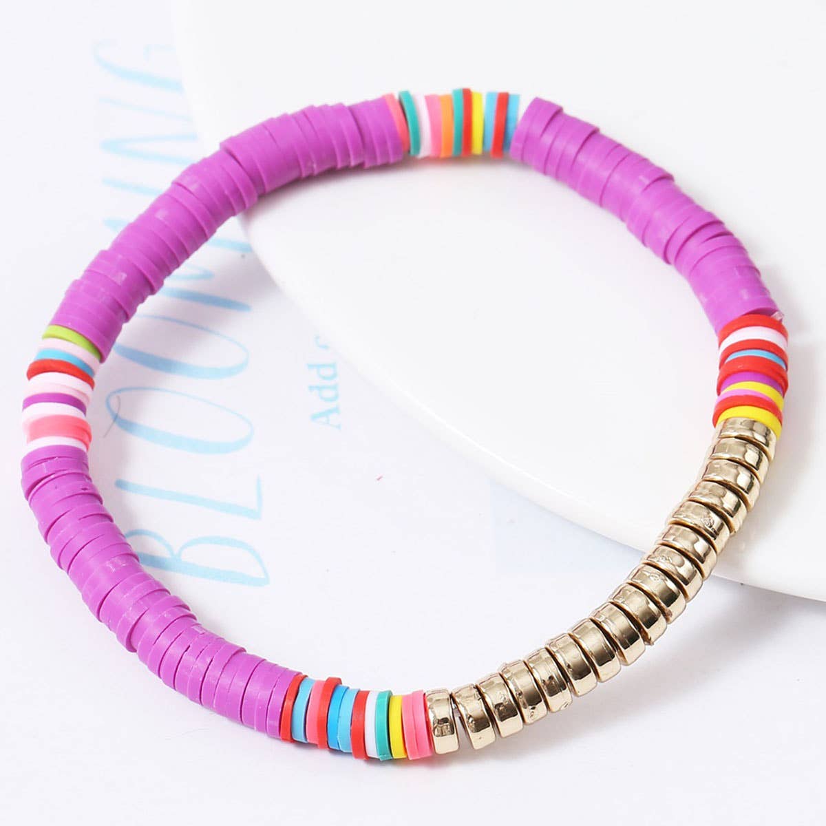 6PCS COLOR BLOCK BEADED BRACELET_CWAJE0440