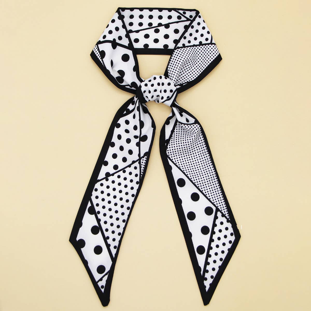 SILKY BOWKNOT SCARF WITH FLORAL LETTER DESIGN_CWASC0087