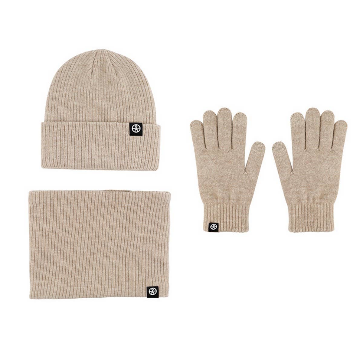 Winter Warm Wool Hat Scarf Gloves Three-Piece Set_Cwmm2774