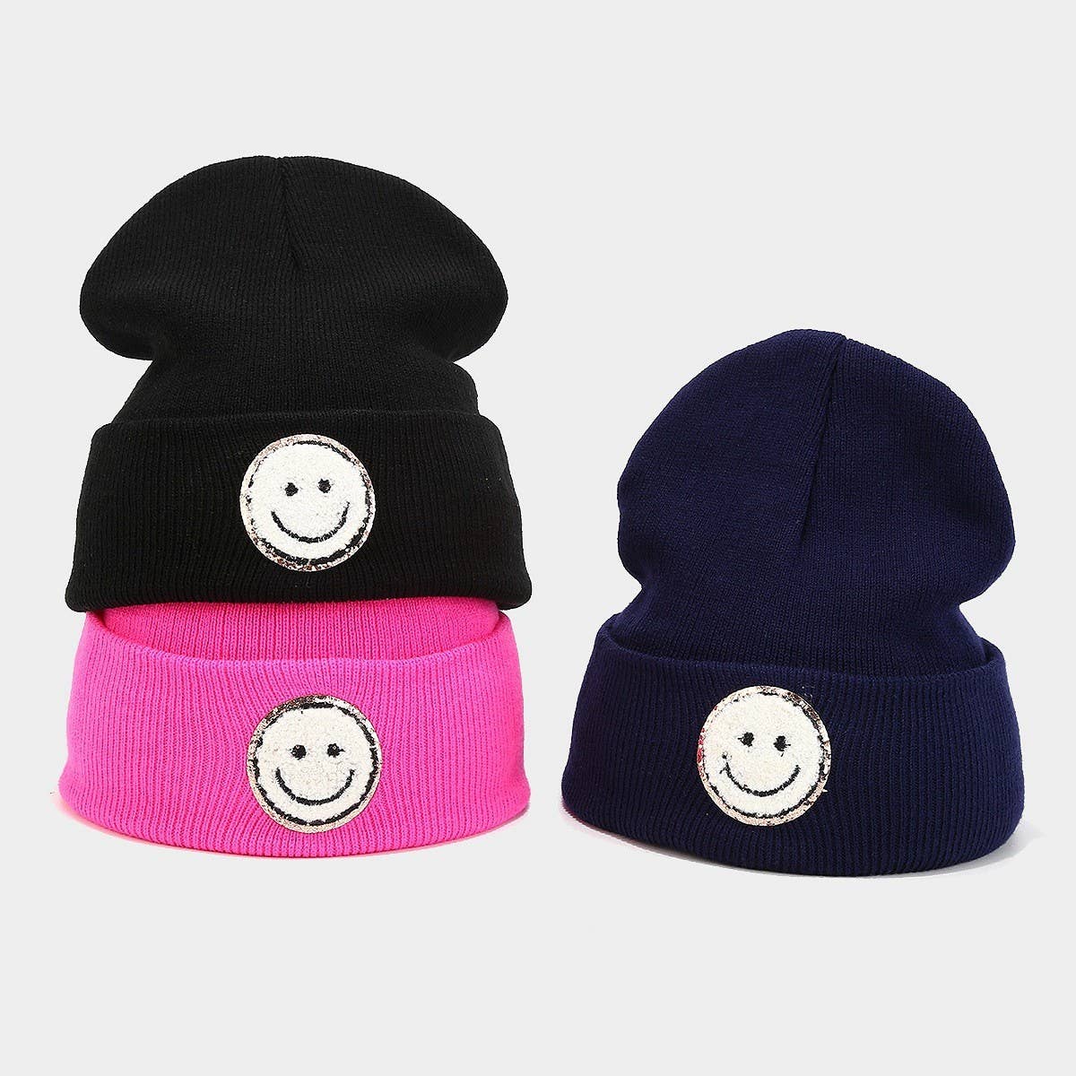 Wool Ha Trendy Brand Knitted Hatsmiley Face_Cwah2081