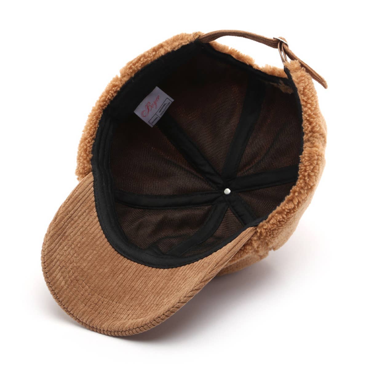 KOREAN FLEECE CORDUROY BASEBALL CAP WARM HAT_CWAH1853