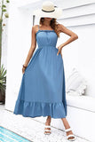 Superior Slim-Fit Halter Long Dress