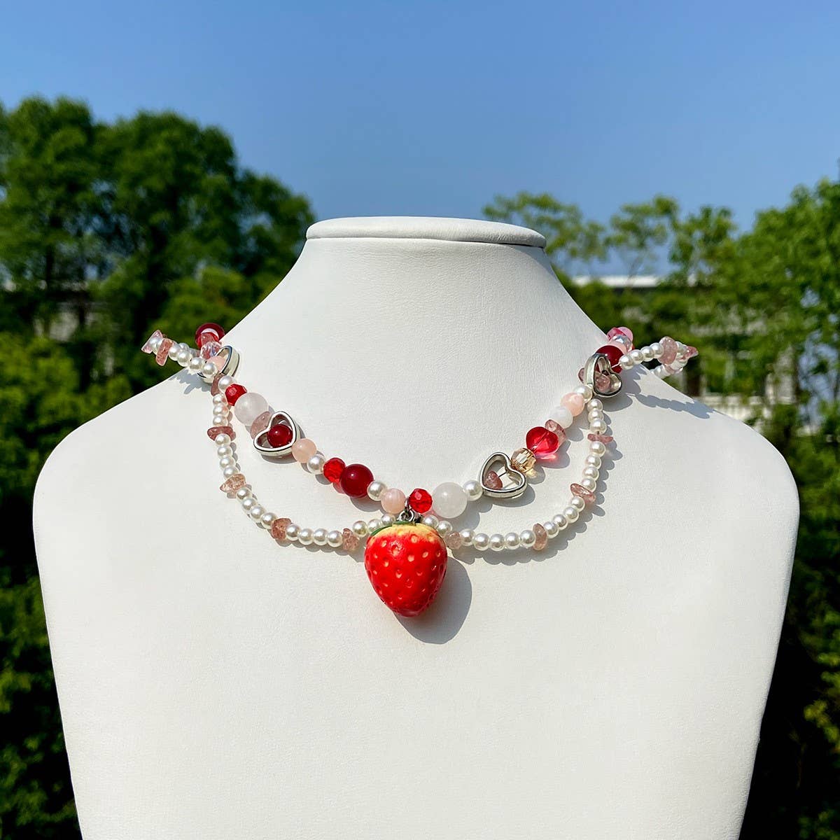 PEARL BEADED NECKLACE WITH PENDANT_CWAJE1157