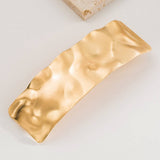 BRUSHED METAL GEOMETRIC SPRING HAIR CLIP CHIC_CWAHA6187