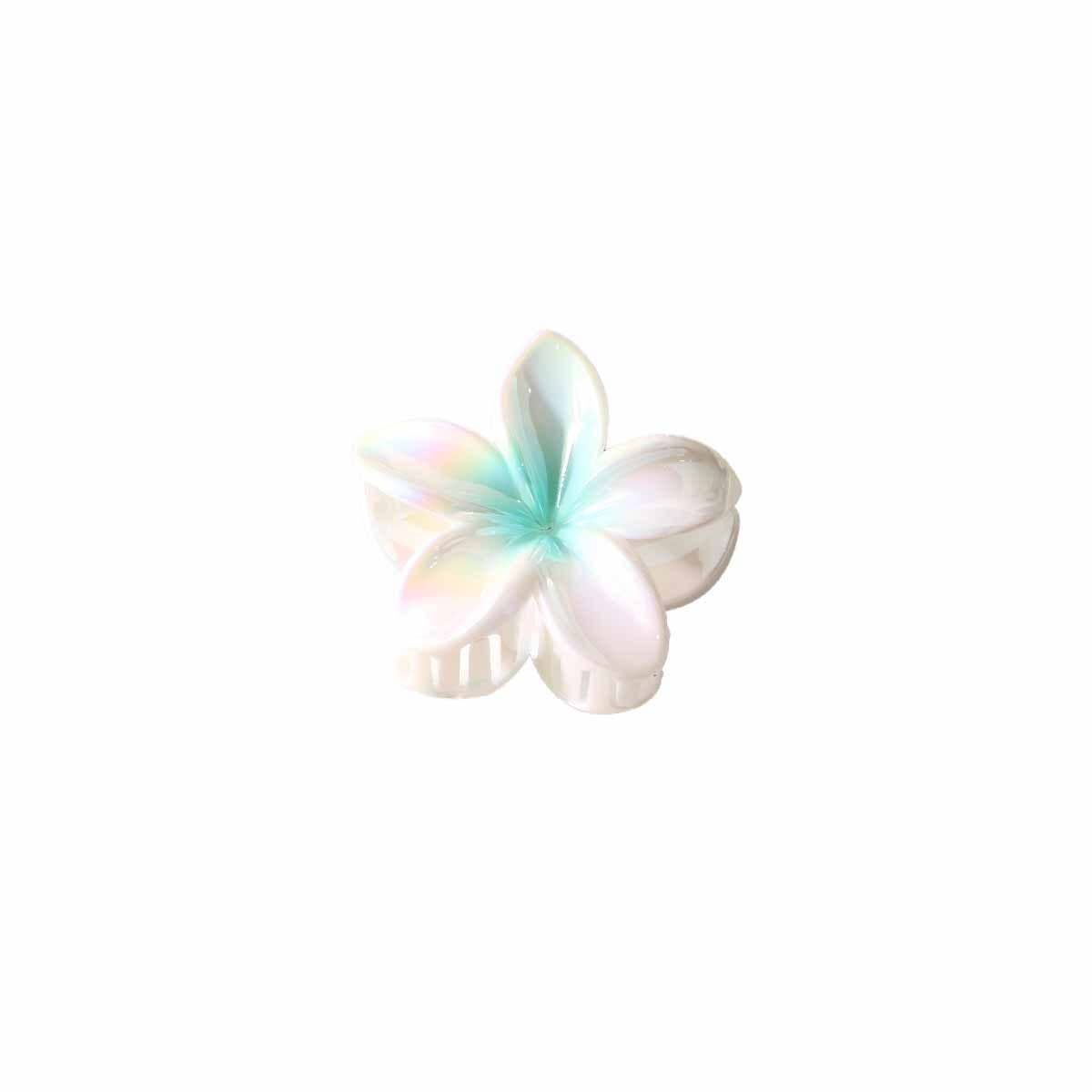 PLUMERIA HAIR CLAW COLORFUL TROPICAL FLOWER CLIP_CWMM4999