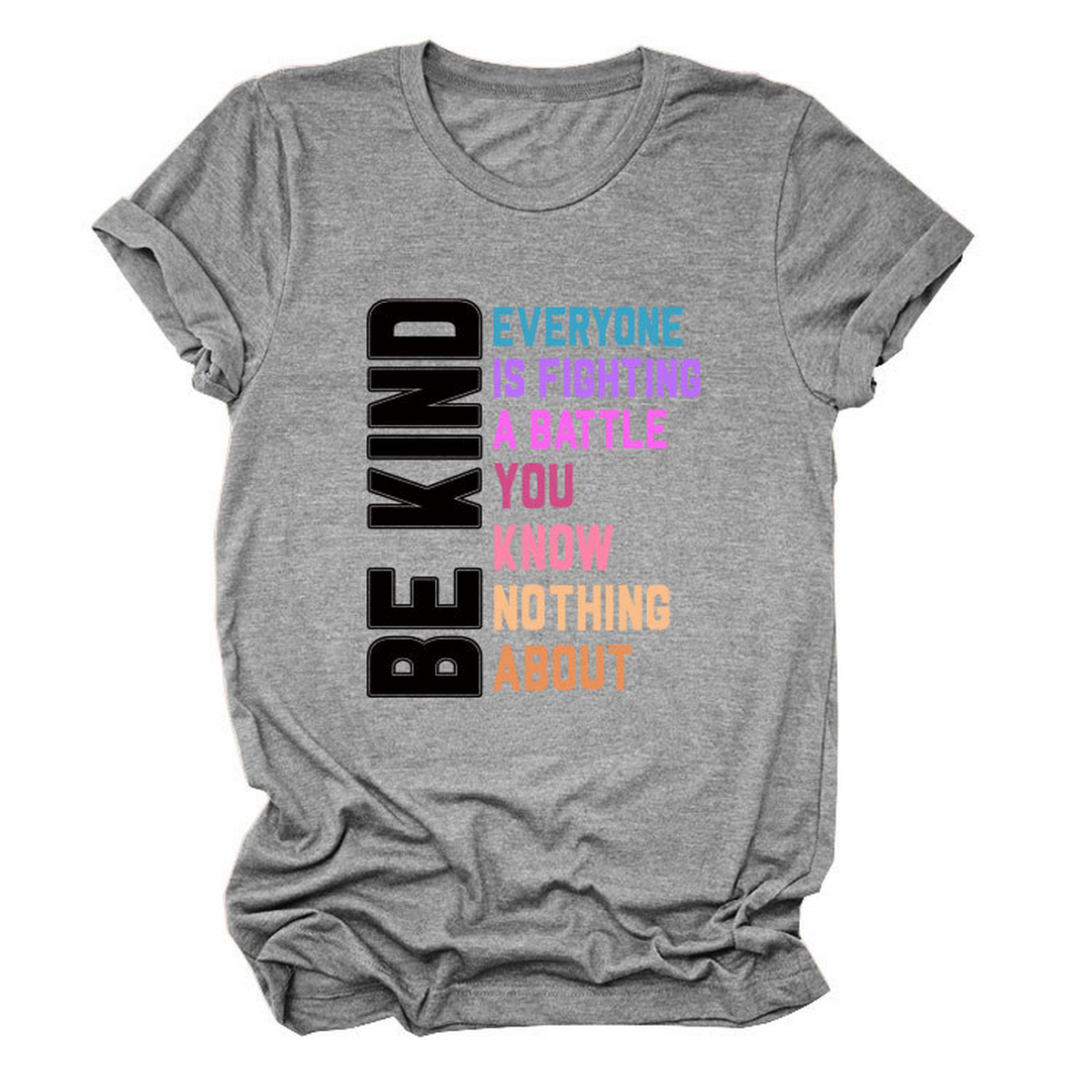 Trendy Womens Tee With Kindness Slogan