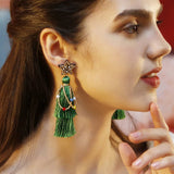 NEW LONG LIGHTWEIGHT HAND BRAIDED EARRINGS_CWAJE1656