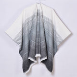 2024 SIMPLE GRADIENT THIN STRIPED SHAWL_CWASC0948