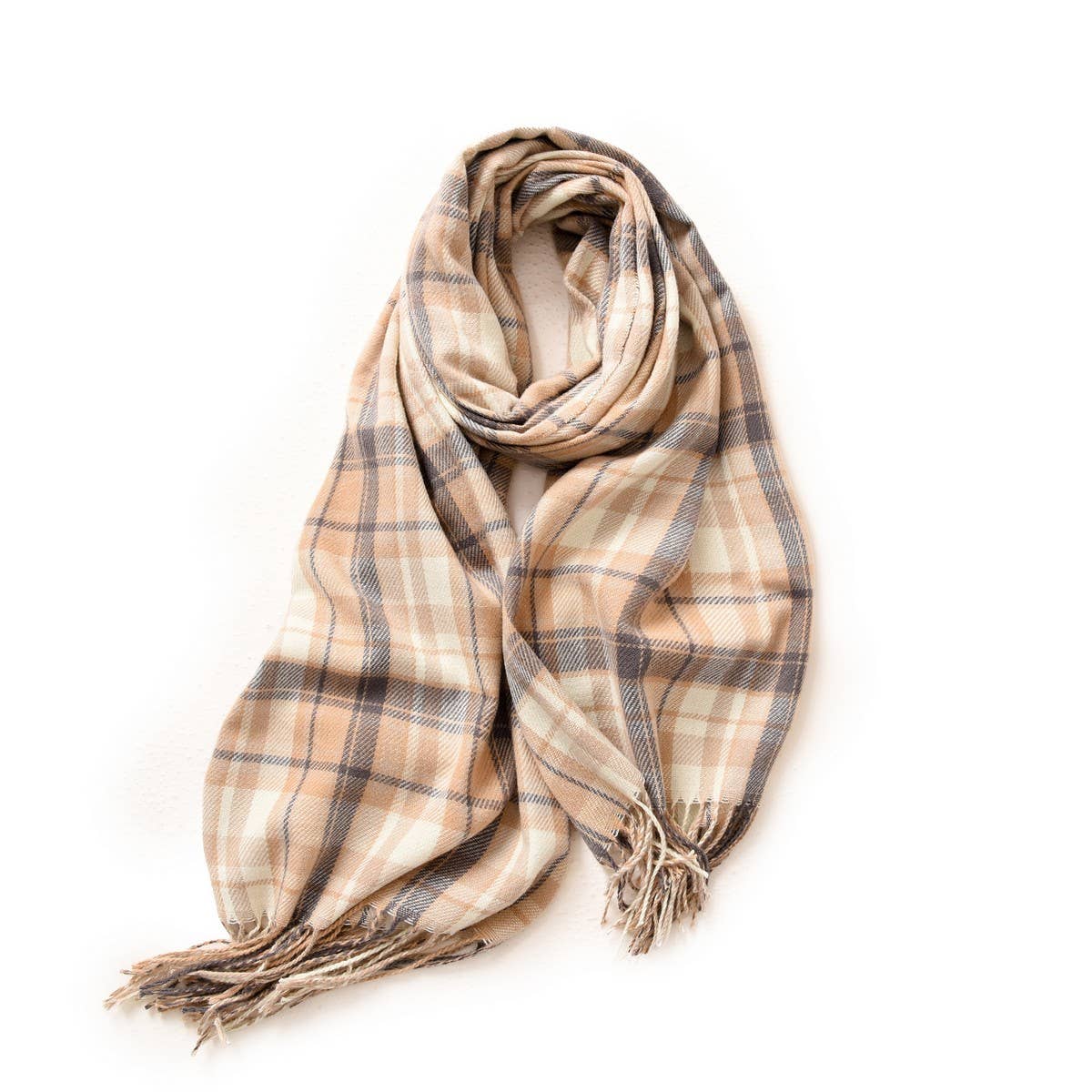 PLAID WINTER SCARF WRAP SOFT STREET STYLE SHAWL_CWASC1050