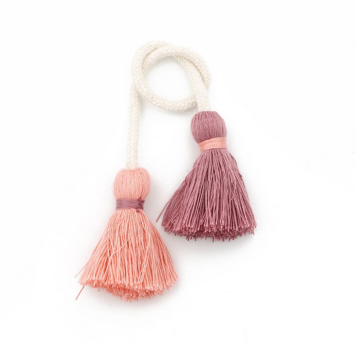 DOUBLE HEAD TASSEL HANDMADE BAG CHARM PENDANT_CWAB5069