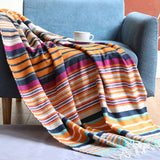 KNITTED STRIPED LIGHTWEIGHT SOFA BLANKET_CWMM0214