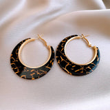 LEOPARD GEOMETRIC VINTAGE EARRINGS_CWAJE2463
