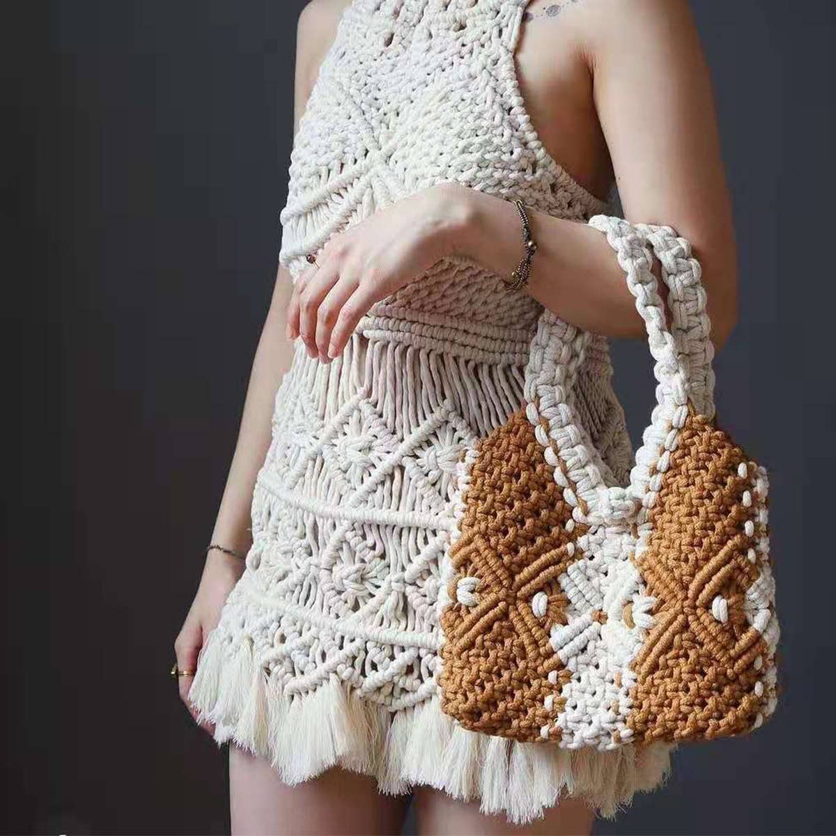 Women  Leisure Hollow Tote Bag_Cwab0832