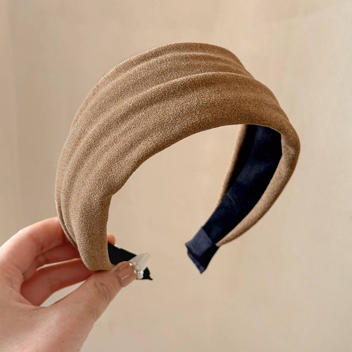 Short Plush Wide Headband Winter Hair Hoop_Cwaha07967