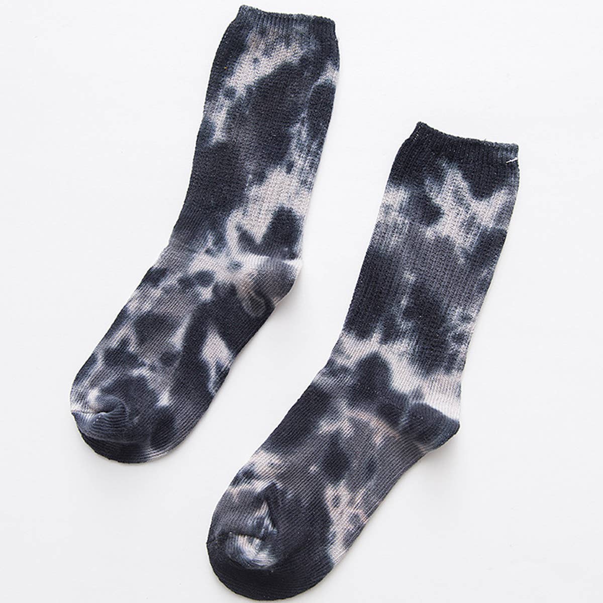 Women Double-Needle Tie-Dyeing Mid-Tube Socks_Cwms0243