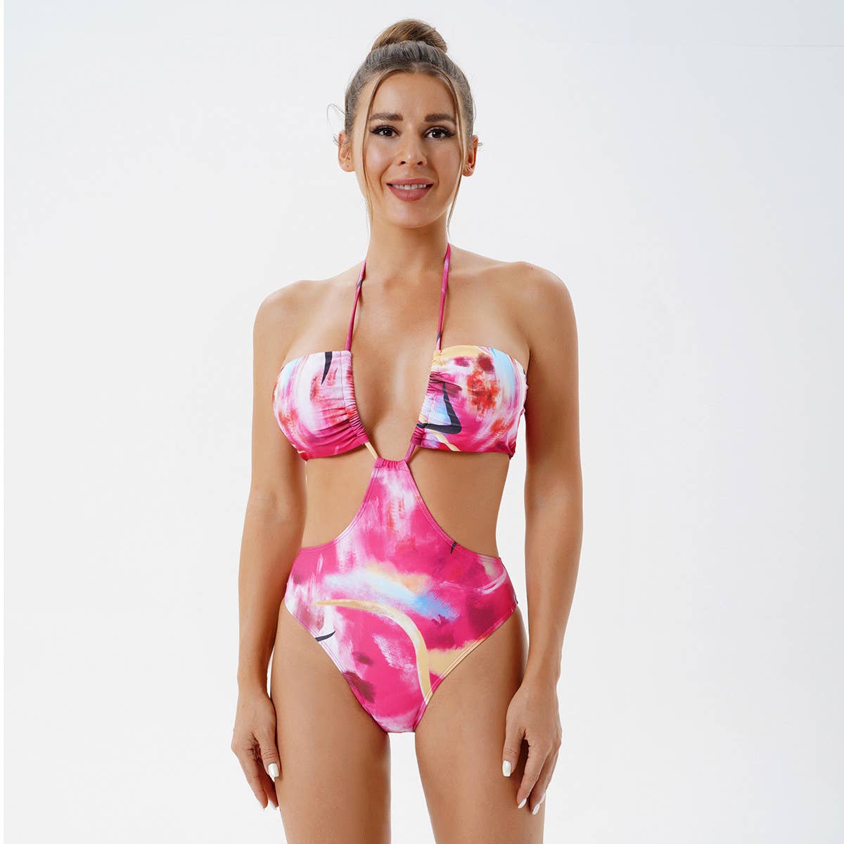 Tie-Dye Wrap Two-Piece Swimsuit_Cwmw0308