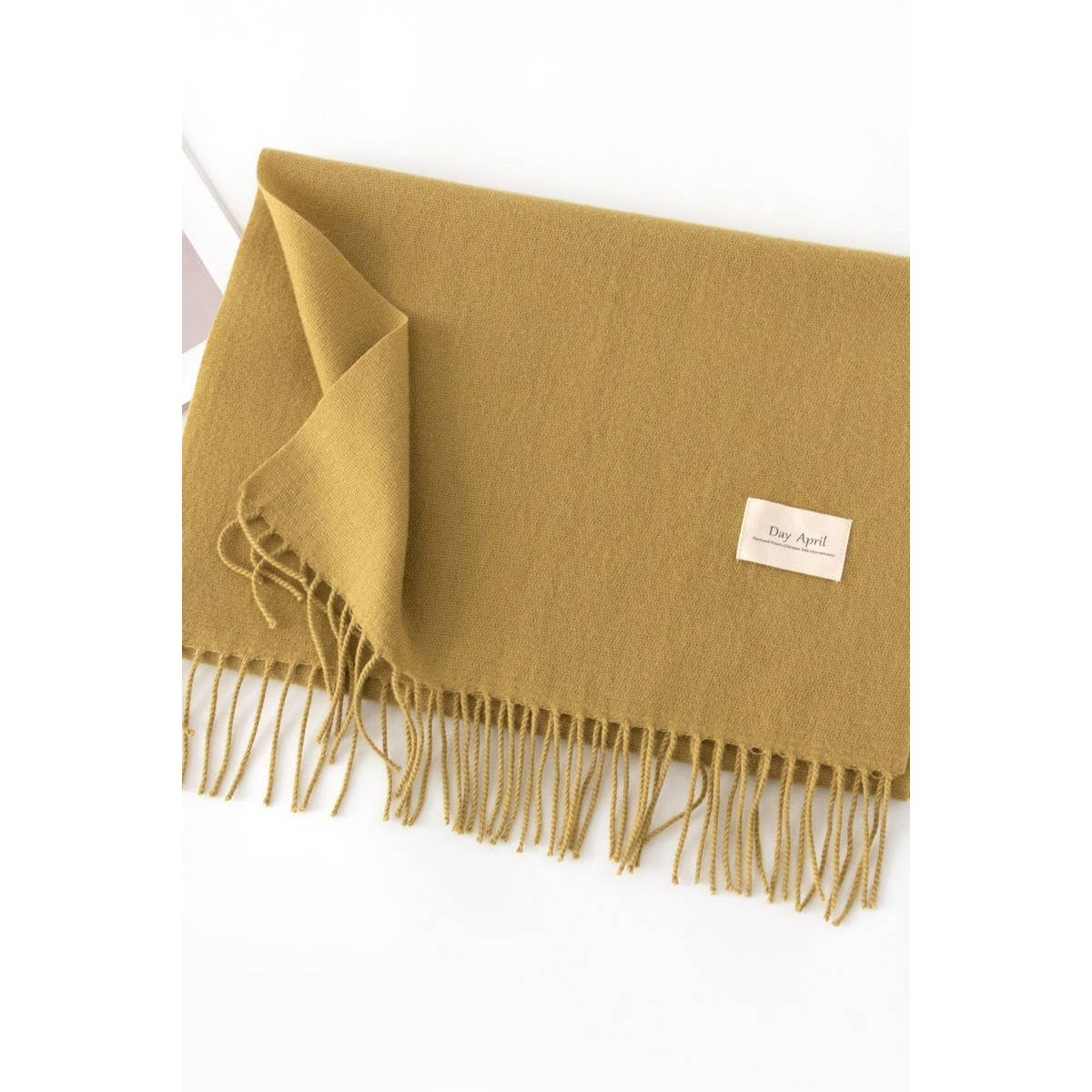 Cwasc1482_Solid Color Medium-Length Warm Scarf Shawl Neck